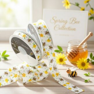 Spring ribbon busy bee