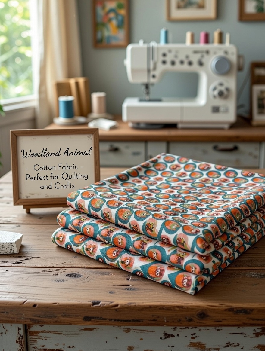 Woodland Animal Cotton